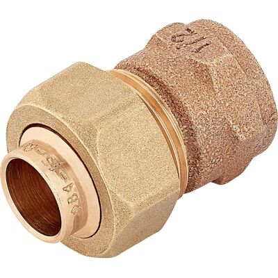 Löt-Verschraubung Ø 15 mm x 18,6 mm (Rp 1/2) Rotguss Löt-Verschraubung Ø 15 mm x 18,6 mm (Rp 1/2) Rotguss
