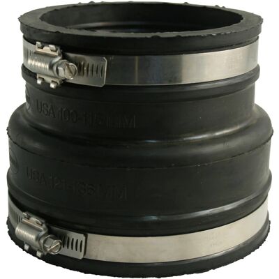 Marley HT-Rohrverbinder-Übergang thermoplastisches Elastomer DN 110-115/121-136 Marley HT-Rohrverbinder-Übergang thermoplastisches Elastomer DN 110-115/121-136