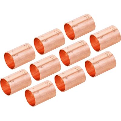 Löt-Muffe Ø 22 mm Kupfer 10 Stück Löt-Muffe Ø 22 mm Kupfer 10 Stück