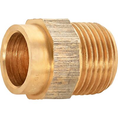 Löt-Übergangsnippel Ø 22 mm x 26,4 mm (R 3/4) Rotguss Löt-Übergangsnippel Ø 22 mm x 26,4 mm (R 3/4) Rotguss