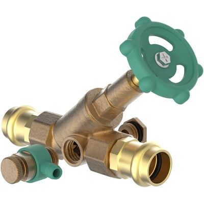 Kirchhoff Schrägsitzventil mit Entleerung 22 mm Kirchhoff Schrägsitzventil mit Entleerung 22 mm