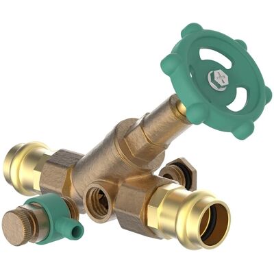 Kirchhoff Schrägsitzventil mit Entleerung 18 mm Kirchhoff Schrägsitzventil mit Entleerung 18 mm
