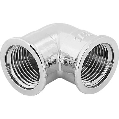 Gewinde-Winkel 18,6 mm (Rp 1/2) Messing Verchromt Gewinde-Winkel 18,6 mm (Rp 1/2) Messing Verchromt