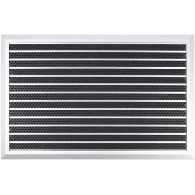 Floordirekt Fußmatte Spectral Aluminium Türmatte Bürste 54 x 83 cm Floordirekt Fußmatte Spectral Aluminium Türmatte Bürste 54 x 83 cm