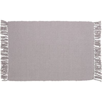 OBI Baumwoll Teppich Uni Silbergrau 50 x 80 cm OBI Baumwoll Teppich Uni Silbergrau 50 x 80 cm