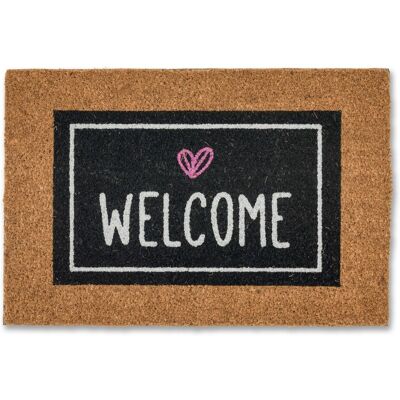 Astra Türmatte Coco Glitter Welcome Herz ca. 40 cm x 60 cm Schwarz Astra Türmatte Coco Glitter Welcome Herz ca. 40 cm x 60 cm Schwarz