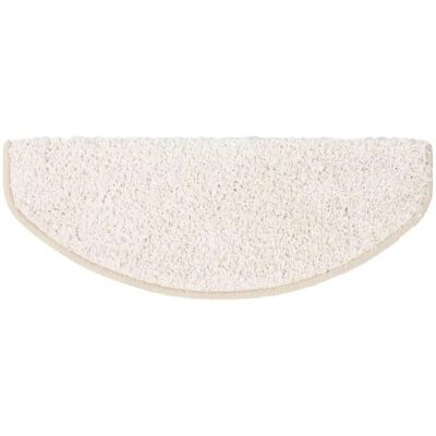 KARAT Shaggy Stufenmatte Barcelona Halbrund 23,5 x 65 cm Creme KARAT Shaggy Stufenmatte Barcelona Halbrund 23,5 x 65 cm Creme