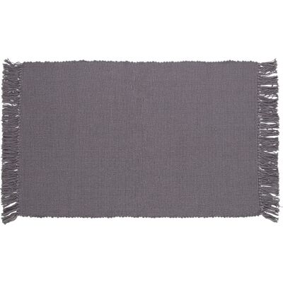 OBI Baumwoll Teppich Uni Dunkelgrau 50 x 80 cm OBI Baumwoll Teppich Uni Dunkelgrau 50 x 80 cm