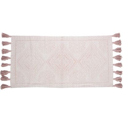OBI Baumwoll Teppich gemustert Beige-Altrosa 60 x 120 cm OBI Baumwoll Teppich gemustert Beige-Altrosa 60 x 120 cm