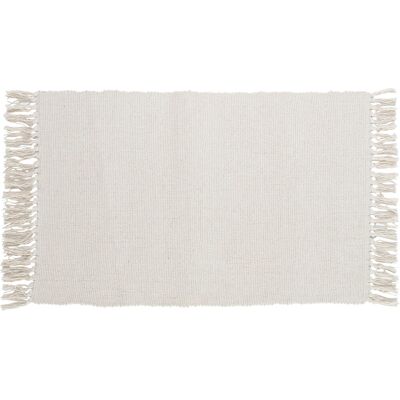 OBI Baumwoll Teppich Uni Weiß 50 x 80 cm OBI Baumwoll Teppich Uni Weiß 50 x 80 cm