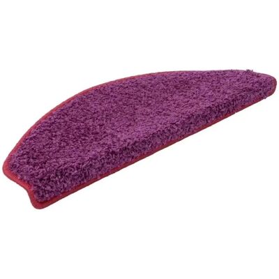 KARAT Shaggy Stufenmatte Barcelona Halbrund 23,5 x 65 cm Berry KARAT Shaggy Stufenmatte Barcelona Halbrund 23,5 x 65 cm Berry