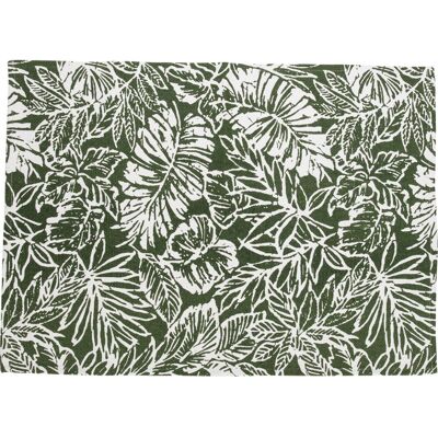 OBI Baumwoll Teppich gemustert Grün-Weiß 60 x 90 cm OBI Baumwoll Teppich gemustert Grün-Weiß 60 x 90 cm