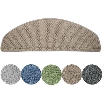KARAT Stufenmatte Baleno Treppenschutz Beige Halbrund 23,5 x 65 cm KARAT Stufenmatte Baleno Treppenschutz Beige Halbrund 23,5 x 65 cm
