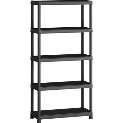 OBI Kunststoffregal M-90 Schwarz 182 cm x 90 cm x 40 cm OBI Kunststoffregal M-90 Schwarz 182 cm x 90 cm x 40 cm