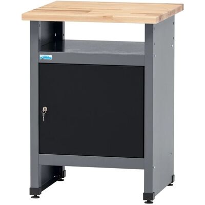 Küpper Werkbank Eintürig mit 1 Fach 84 x 60 x 60 cm Schwarz-Hellgrau Küpper Werkbank Eintürig mit 1 Fach 84 x 60 x 60 cm Schwarz-Hellgrau