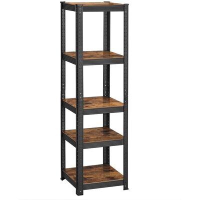 Songmics Schwerlastregal 37 cm x 37 cm x 150 cm Braun-Schwarz Songmics Schwerlastregal 37 cm x 37 cm x 150 cm Braun-Schwarz