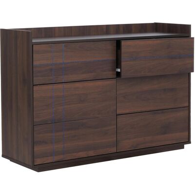 MCW Kommode P44 6 Schubladen Push-to-open MDF 83x120x40cm Walnuss-Optik MCW Kommode P44 6 Schubladen Push-to-open MDF 83x120x40cm Walnuss-Optik