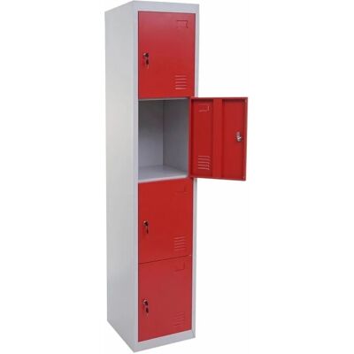 MCW Schließfach Preston T163 Rot MCW Schließfach Preston T163 Rot