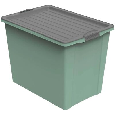 Rotho Stapelbox Compact A3 mit Rollen 70 l Grün Rotho Stapelbox Compact A3 mit Rollen 70 l Grün