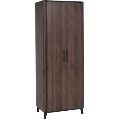 MCW Hochschrank P42 2 Türen 216x80x57cm Walnuss-Optik MCW Hochschrank P42 2 Türen 216x80x57cm Walnuss-Optik