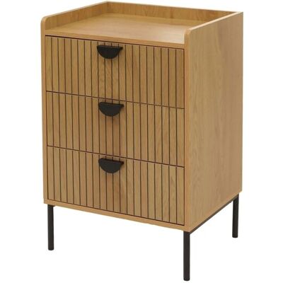 MCW Kommode O39 3 Schubladen Natur MCW Kommode O39 3 Schubladen Natur