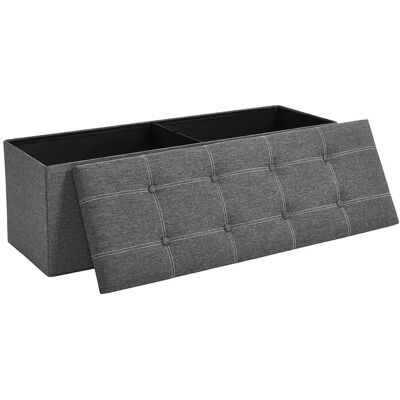 Songmics Sitzbank mit Stauraum 110 cm x 38 cm x 38 cm Grau Songmics Sitzbank mit Stauraum 110 cm x 38 cm x 38 cm Grau