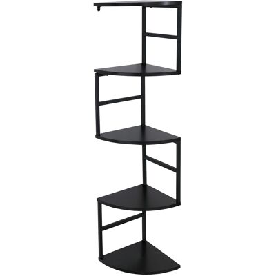 MCW Eckregal O99 5 Ebenen Industrial Metall Melamin 128x30x30cm Schwarz MCW Eckregal O99 5 Ebenen Industrial Metall Melamin 128x30x30cm Schwarz