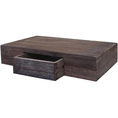 MCW Wandregal Cher 8x40x25cm Braun Shabby MCW Wandregal Cher 8x40x25cm Braun Shabby