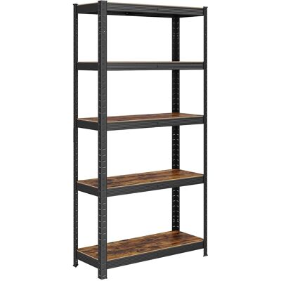 Songmics Standregal Cozory 30 x 75 x 150 cm Braun-Schwarz Songmics Standregal Cozory 30 x 75 x 150 cm Braun-Schwarz