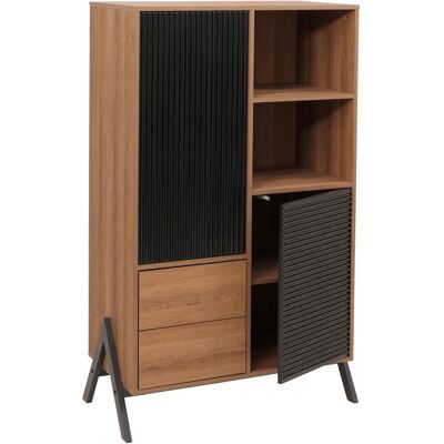 MCW Hochschrank O40 MDF Metall Melamin 138x79x40cm Natur MCW Hochschrank O40 MDF Metall Melamin 138x79x40cm Natur