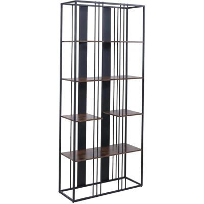 MCW Regal P12 Industrial Metall Melamin 180x80x31cm Schwarz Dunkelbraun MCW Regal P12 Industrial Metall Melamin 180x80x31cm Schwarz Dunkelbraun