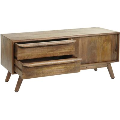 MCW L96 Walnuss TV-Rack - Elegantes Mangoholz MCW L96 Walnuss TV-Rack - Elegantes Mangoholz