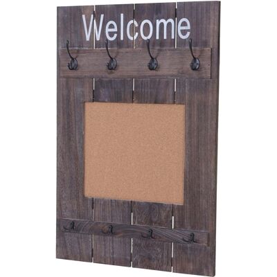 MCW Wandgarderobe C89 mit Pinnwand Braun Shabby MCW Wandgarderobe C89 mit Pinnwand Braun Shabby