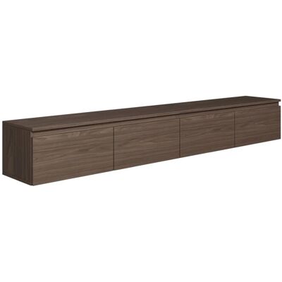 Selsey BEMMI Wandmontierter TV-Schrank - 200cm Walnuss Selsey BEMMI Wandmontierter TV-Schrank - 200cm Walnuss