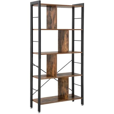 Vasagle Bücherregal 5 Ebenen 74 cm x 154,5 cm x 30 cm Braun-Schwarz Vasagle Bücherregal 5 Ebenen 74 cm x 154,5 cm x 30 cm Braun-Schwarz