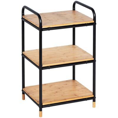 Wenko Regal Loft Bambus Braun mit 3 Etagen Wenko Regal Loft Bambus Braun mit 3 Etagen