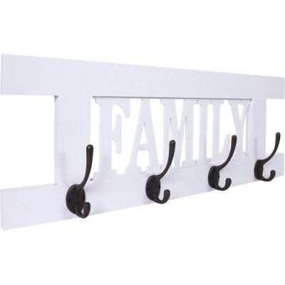 MCW Wandgarderobe C60 Family Shabby-Look Weiß Lackiert MCW Wandgarderobe C60 Family Shabby-Look Weiß Lackiert
