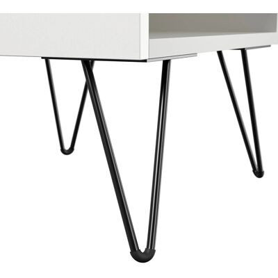 Posseik Sideboard Industrial C 2 Schubladen 1 Tür 80 cm Weiß Hochglanz Posseik Sideboard Industrial C 2 Schubladen 1 Tür 80 cm Weiß Hochglanz