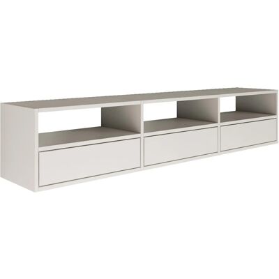 Selsey TV-Hängeboard Framme 150 cm mit Offenen Ablagen Weiß Selsey TV-Hängeboard Framme 150 cm mit Offenen Ablagen Weiß