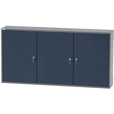 Küpper Hängeschrank 3-Türig mit 4 Fachböden 60 x 120 x 20 cm Dunkelblau Küpper Hängeschrank 3-Türig mit 4 Fachböden 60 x 120 x 20 cm Dunkelblau