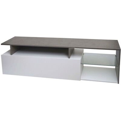 MCW TV-Rack L35 Holz 47x170x40cm Staufach Beton-Optik Weiß MCW TV-Rack L35 Holz 47x170x40cm Staufach Beton-Optik Weiß