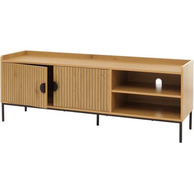 MCW TV-Rack O39 Melamin MDF 56x150x40cm Natur MCW TV-Rack O39 Melamin MDF 56x150x40cm Natur