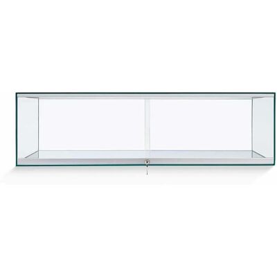 KMöbel K-Möbel handgefertigte Kunstvitrine Glas 125x37x36 cm Made in Germany mit Schiebetür & Schloss KMöbel K-Möbel handgefertigte Kunstvitrine Glas 125x37x36 cm Made in Germany mit Schiebetür & Schloss