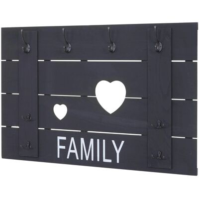 MCW Wandgarderobe C89 Family Shabby-Look Dunkelgrau Shabby MCW Wandgarderobe C89 Family Shabby-Look Dunkelgrau Shabby