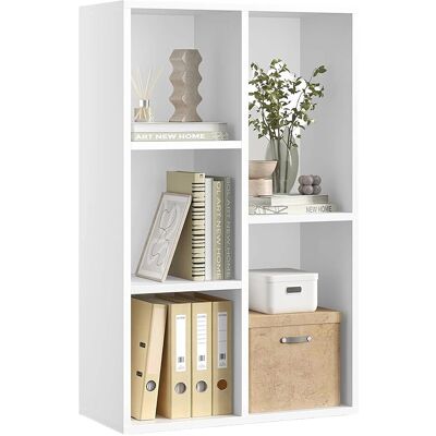Songmics Bücherregal Custos 5 Fächer Weiß Songmics Bücherregal Custos 5 Fächer Weiß