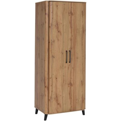 MCW Hochschrank P42 2 Türen 216x80x57cm Wotan-Eiche-Optik MCW Hochschrank P42 2 Türen 216x80x57cm Wotan-Eiche-Optik