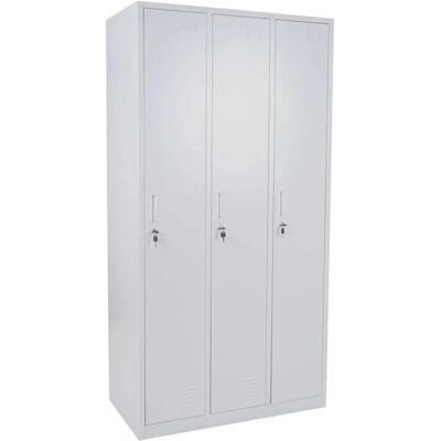 MCW Schließfach Preston T829 Grau 3 Fächer MCW Schließfach Preston T829 Grau 3 Fächer