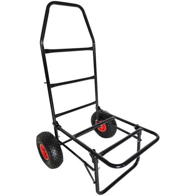 Relaxdays Transportwagen Stahl Schwarz Klappbar 102 cm x 50 cm x 37 cm 80 kg Relaxdays Transportwagen Stahl Schwarz Klappbar 102 cm x 50 cm x 37 cm 80 kg