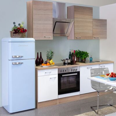 FlexWell Classic Flex-Well Classic Küchenzeile Florida 220 cm Sonoma Eiche-Weiß-Sonoma Eiche FlexWell Classic Flex-Well Classic Küchenzeile Florida 220 cm Sonoma Eiche-Weiß-Sonoma Eiche
