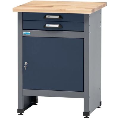 Küpper Werkbank Eintürig mit 2 Schubladen 84 x 60 x 60 cm Dunkelblau Küpper Werkbank Eintürig mit 2 Schubladen 84 x 60 x 60 cm Dunkelblau